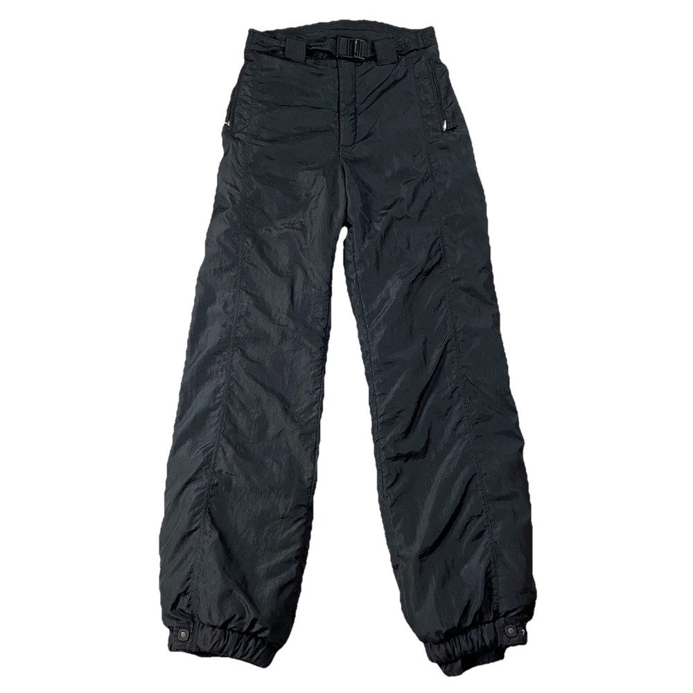 VTG Serac High Rise Tapered Snow Ski Pants Black Women 10 Winter Made in USA 90